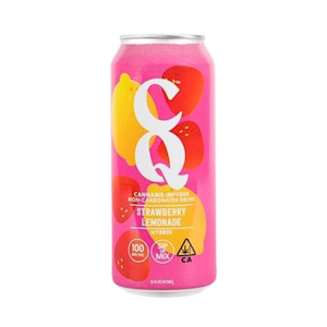 CQ Drinks - Strawberry Lemonade (H) | 16oz 100mg THC Beverage | CQ Drinks