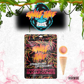 Jungle Juice Sugar Cones Strawberry Cheesecake 200mg