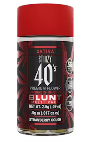 STIIIZY - Stiiizy 40's .5g Strawberry Cough Infused Mini Blunt 5pk 