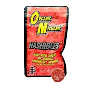 Organic Mechanic- Strawberry 200mg Hash Rosin Gummies