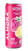 Almora Strawberry Lemon Prebiotic Soda 100mg