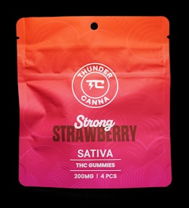 No Brand - Strawberry Gummies 4CT 200MG