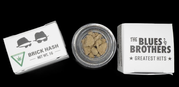 BLUES BROTHERS - Belushi's Farm - 1g Brick Hash - Strawberry Haze