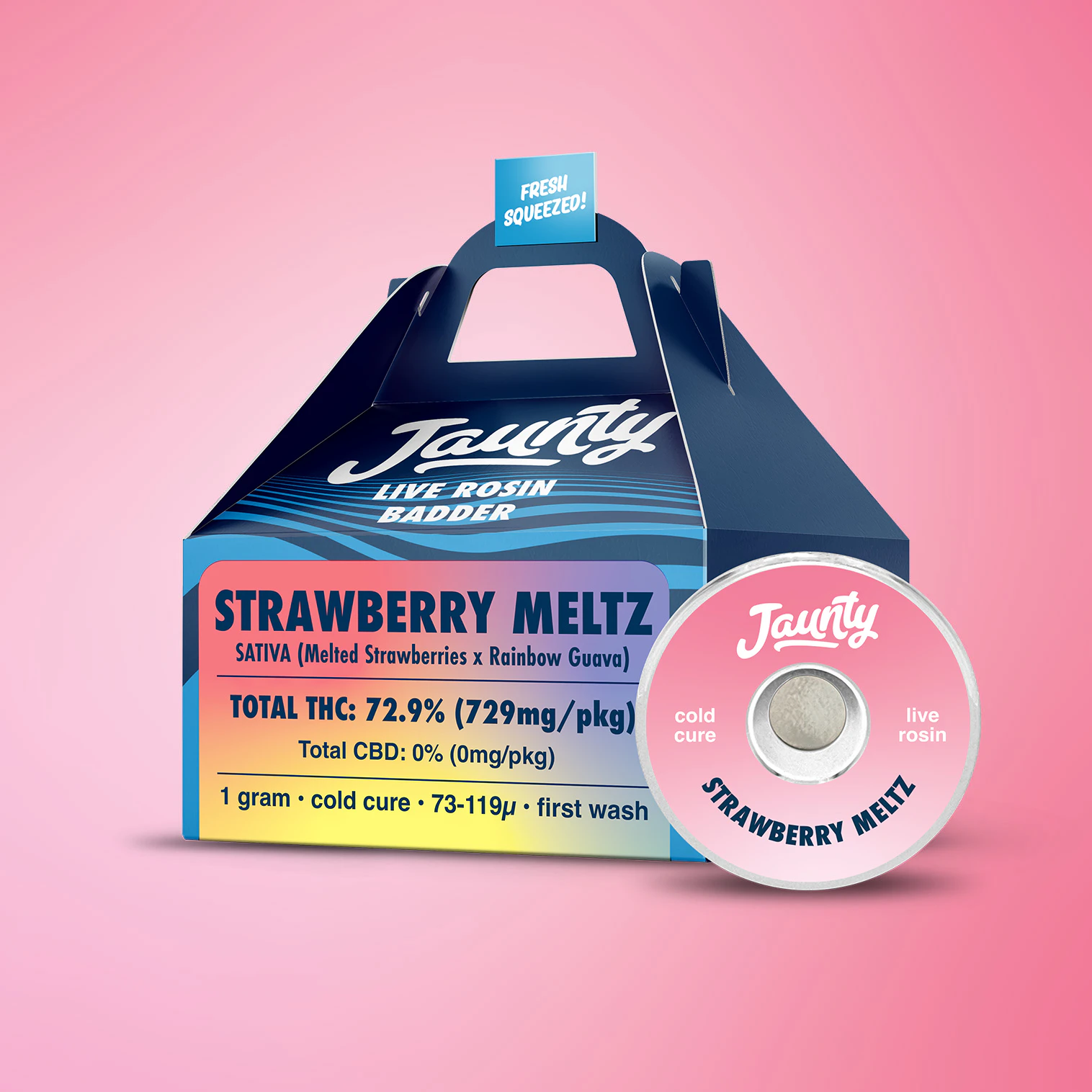 Jaunty - Jaunty - Strawberry Meltz - Rosin Badder - 1g Main Image