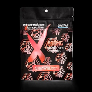 MONSTER XTRACTS - GUMMY - STRAWBERRY - 20mg/pc - MONSTER X