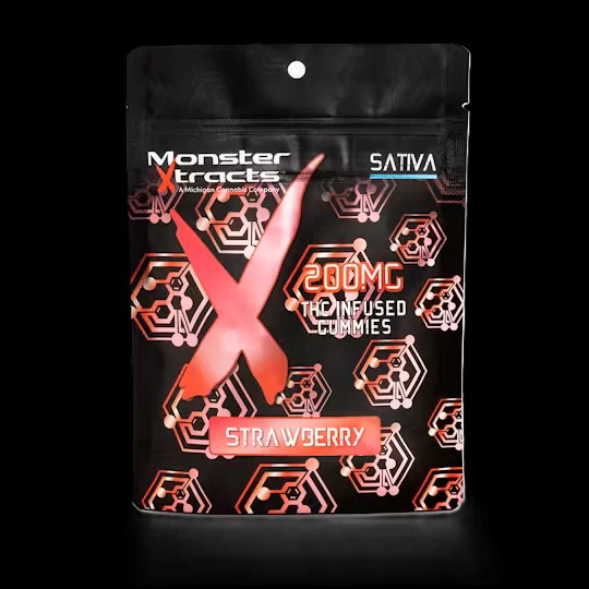 Monster Xtracts - GUMMY - STRAWBERRY - 20mg/pc - MONSTER X Main Image