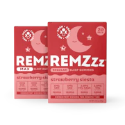 REMZzz - Strawberry Siesta MAX - Hash Infused Gummies - 100 mg 10pk