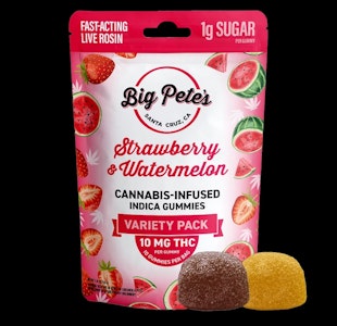 Big Pete's - Strawberry & Watermelon Gummies (Solventless) - 100mg (I) - Big Pete's