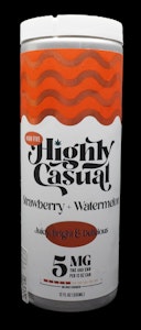 HIGHLY CASUAL - | High Five | Seltzer | Strawberry + Watermelon | Single Can | 5mg (1:1)