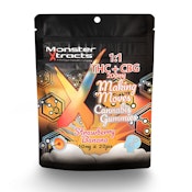 Monster - Strawberry Banana 1:1 THC:CBG Gummies - 200mg