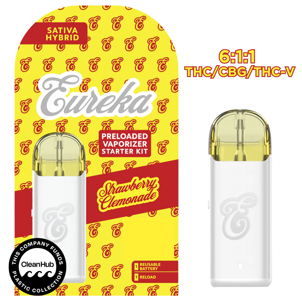 EUREKA - Fusion Strawberry Clemonade PRELOAD 2g Vape Starter Kit Main Image