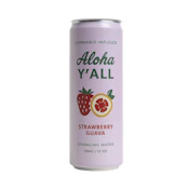  Aloha Y'all | Strawberry Guava | 10mg THC Cannabis Infused Sparkling Water | Drinks