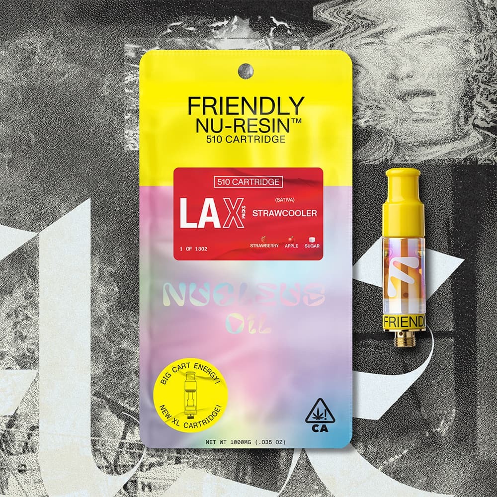 Friendly Brand x LAX Packs Strawcooler Nucleus Cured Resin Cartridge 1.0g