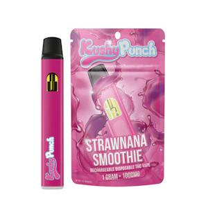 KUSHY PUNCH - Strawnana Smoothie Disposable Vape - 1g