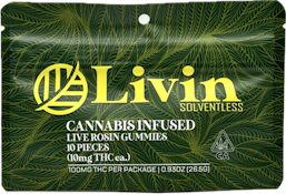 Tamarindo Habanero 100mg Live Rosin 10 Pack Gummies - Livin Solventless