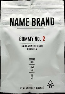 Brand Name - Gummy No. 2 Watermelon 100mg 10 Pack Gummies - Name Brand