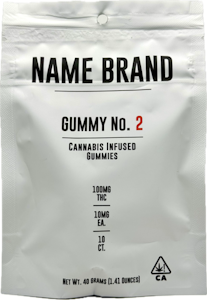 Brand Name - Watermelon Gummy No.2 100mg 10 Pack Gummies - Name Brand