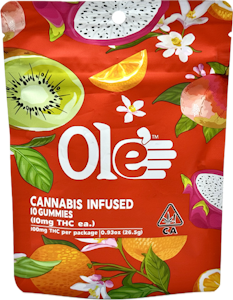 OLE'4 FINGERS - Cherry Cola 100mg Distillate 10 Pack Gummies - Ole' 4 Fingers