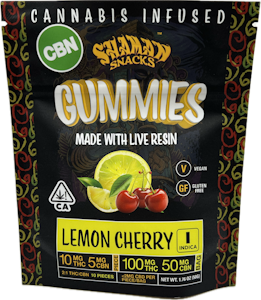 SHAMAN EXTRACTS - Lemon Cherry 2:1 THC:CBN 150mg 10 Pack Gummies - Shaman Extracts