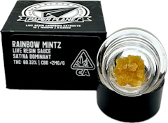 Rainbow Mintz 1g Live Resin Sauce - Paper Planes