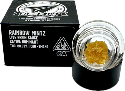 Paper Planes - Rainbow Mintz 1g Live Resin Sauce - Paper Planes