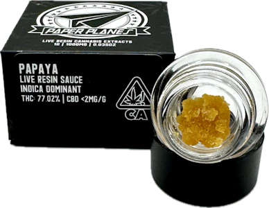 Paper Planes - Papaya 1g Live Resin Sauce - Paper Planes