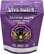 Galactic Grape 110mg 10 Pack Live Rosin Gummies - Emerald Sky