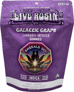 Emerald Sky - Galactic Grape 110mg 10 Pack Live Rosin Gummies - Emerald Sky