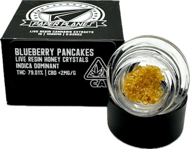 Paper Planes - Blueberry Pancakes 1g Live Resin Honey Crystal - Paper Planes