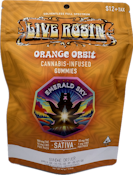 Orange Orbit 110mg 10 Pack Live Rosin Gummies - Emerald Sky