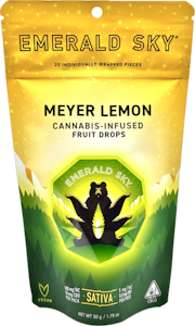 Emerald Sky - Meyer Lemon 100mg 20 Pack Fruit Drops - Emerald Sky