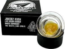 Jokerz Kush 1g Live Resin Badder - Paper Planes