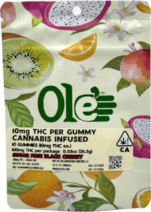 OLE'4 FINGERS - Sugar Free Black Cherry 100mg 10 Pack Gummies - Ole' 4 Fingers