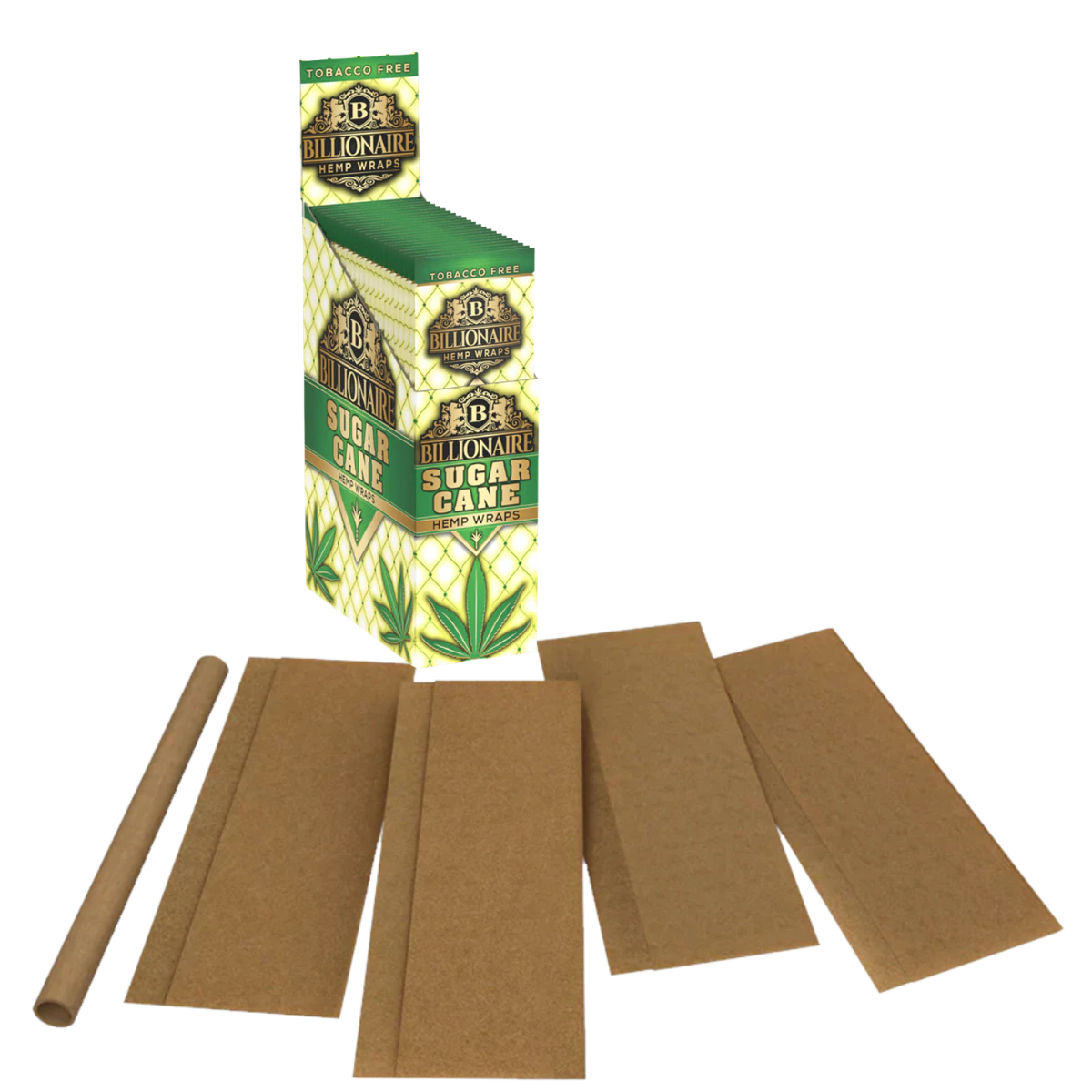MJ ARSENAL - Sugar Cane | 2pk Hemp Wrap | Billionaire Blunt Wraps Main Image