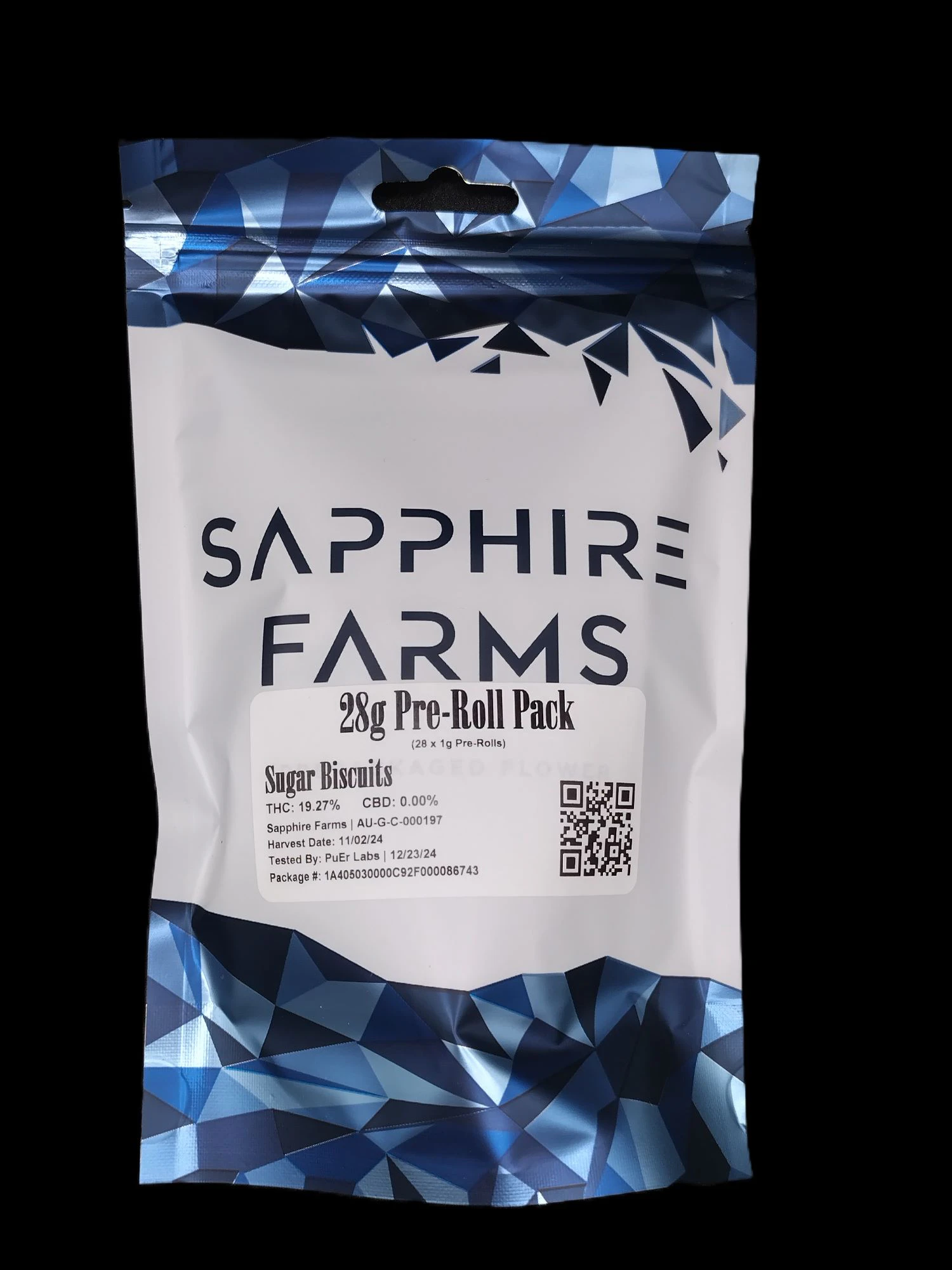 Sapphire - Sugar Biscuits | Pre-Rolls 1g | 28pk Main Image
