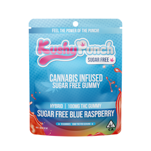 KUSHY PUNCH - Kushy Punch - Edibles - Sugar Free Hybrid Blue Raspberry - 100MG