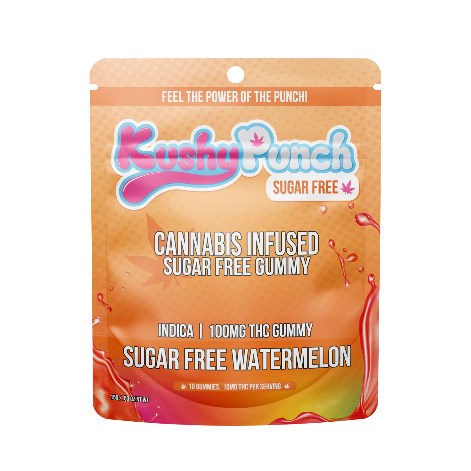 Kushy Punch - Kushy Punch Sugar Free Gummy Watermelon Main Image