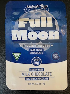 Midnight Roots - Full Moon - Sugar Free Milk Chocolate - 200mg