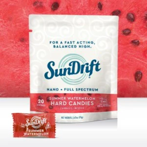 SunDrift - Summer Watermelon Hard Candies | Edibles | 5mg X 20pk | SunDrift