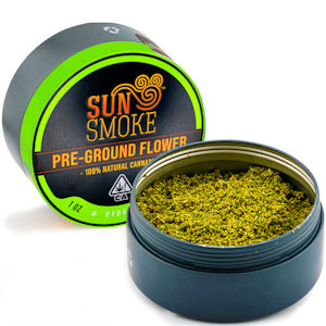 SUNSMOKE - Hybrid Blend - Preground Flower (1oz)