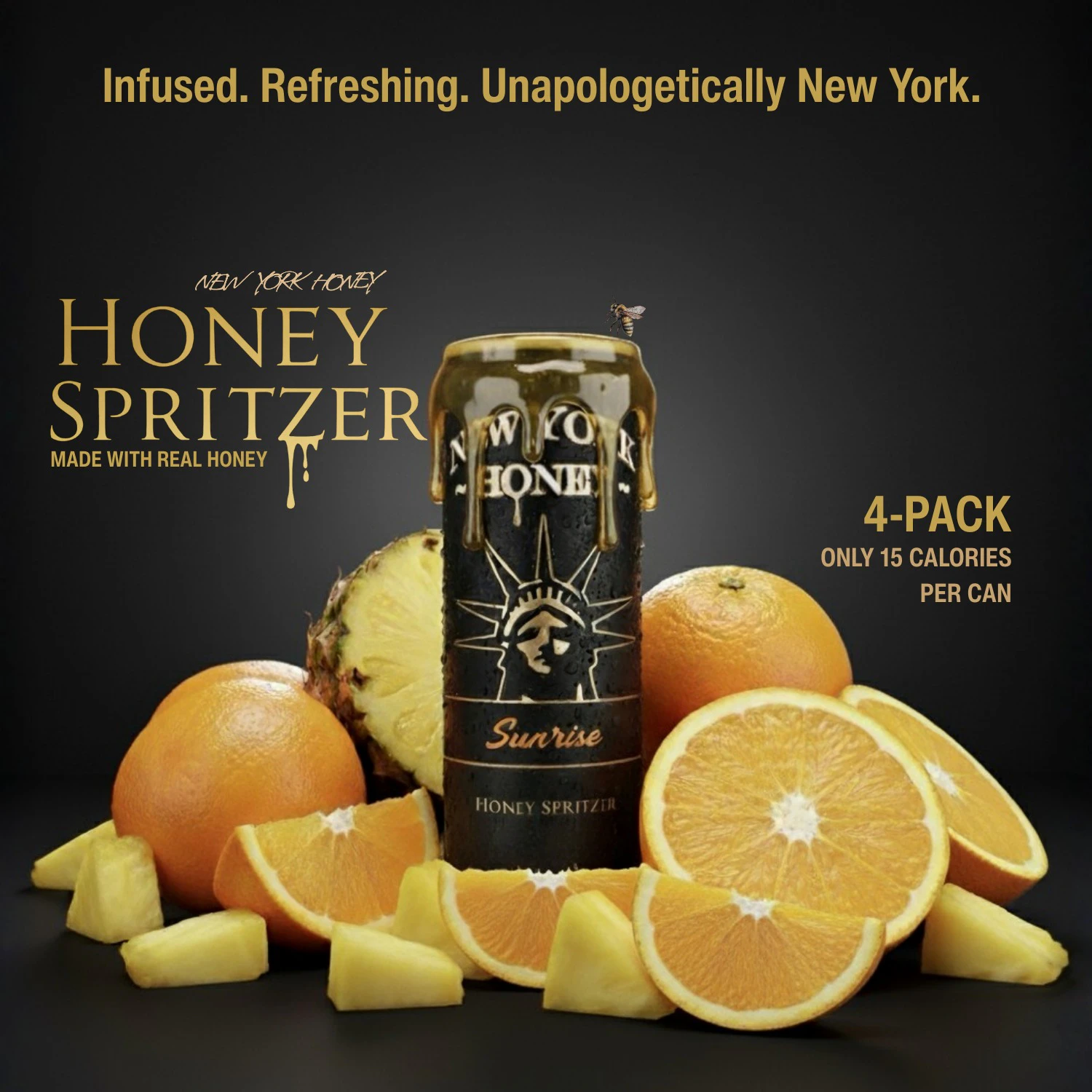 New York Honey - New York Honey | Orange Pineapple Honey Spritzer | 4pk | 40mg Main Image