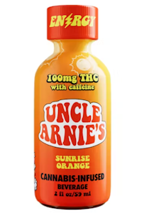 UNCLE ARNIE'S - Uncle Arnie's Beverage 2oz Sunrise Orange with Caffeine 100mg