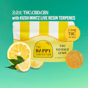 The Happy Confection Micro Dose Infused Gems-Sunset Citron 00219 THC|CBD|CBN