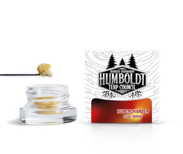 HUMBOLDT TERP COUNCIL - Super Charger Live Rosin (H) 81.74% | Humboldt Terp Council | 1g