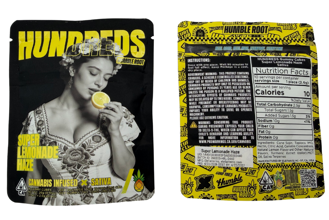 100mg THC Super Lemonade Haze Gummies (10mg - 10 pack) -