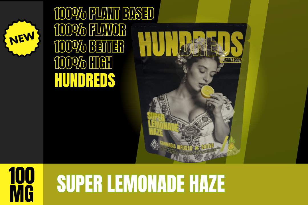 100mg THC Super Lemonade Haze Gummies (10mg - 10 pack) - HUNDREDS picture