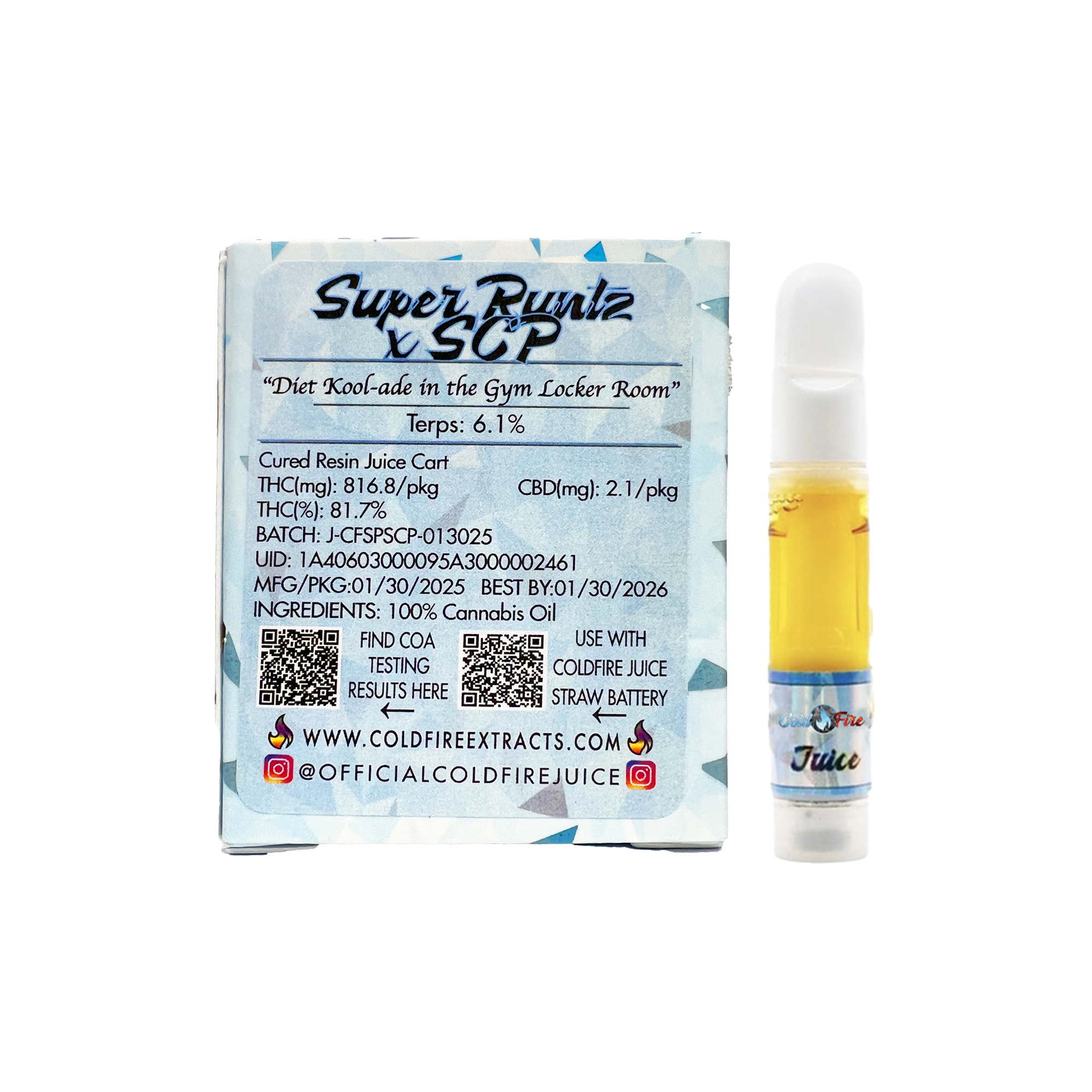 ColdFire Super Runtz x SCP Live Juice Cartridge 1.0g