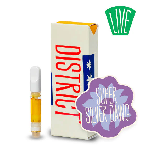 District Cannabis - Super Silver Dawg 1G CART Liquid Diamonds and Sauce Main Image