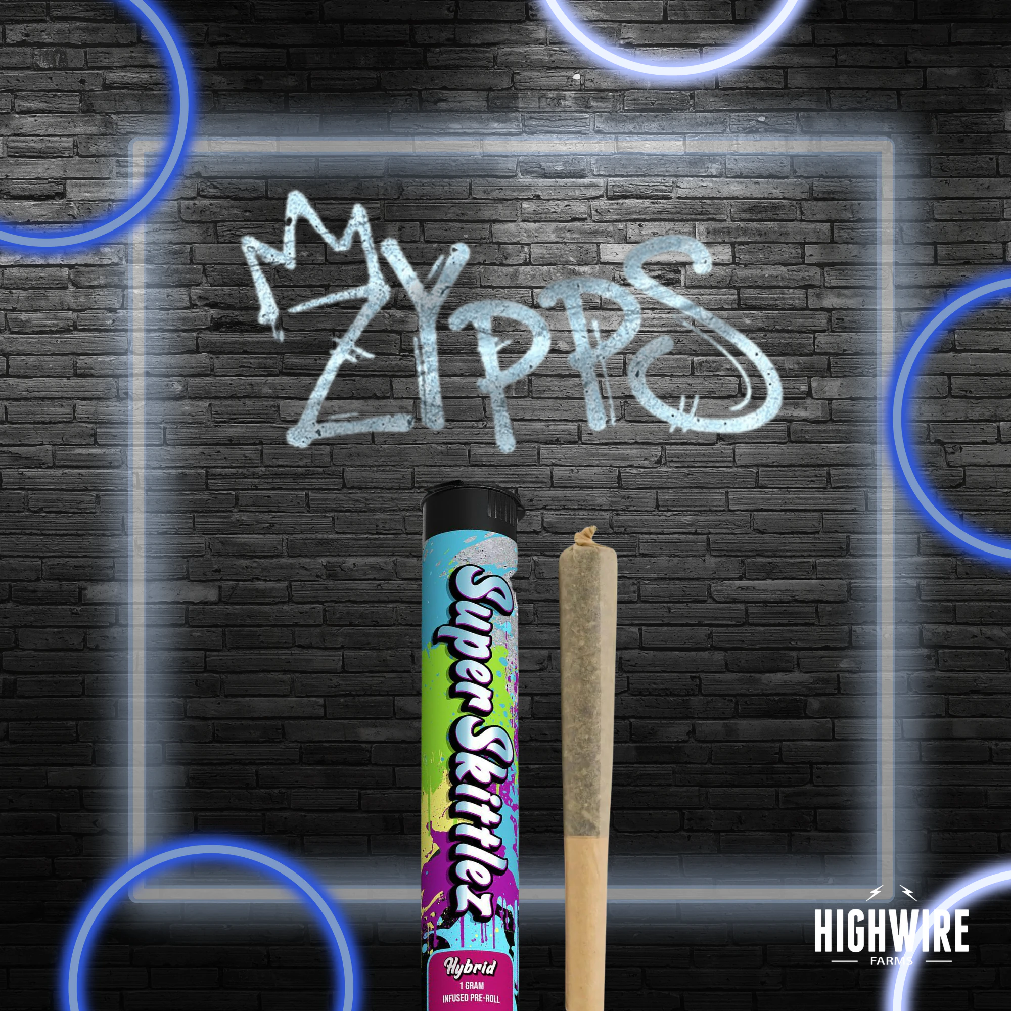 Distro 10 - My Zypp Stikks Super Skittlez Infused Preroll 1g Main Image