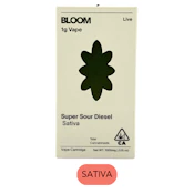 Bloom - Live Resin - Super Sour diesel - Vape Cart - 1.0g